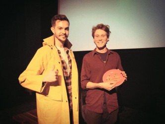 George MacKay of FOR THOSE IN PERIL and Jack Toye of Arts Picturehouse, Cambridge